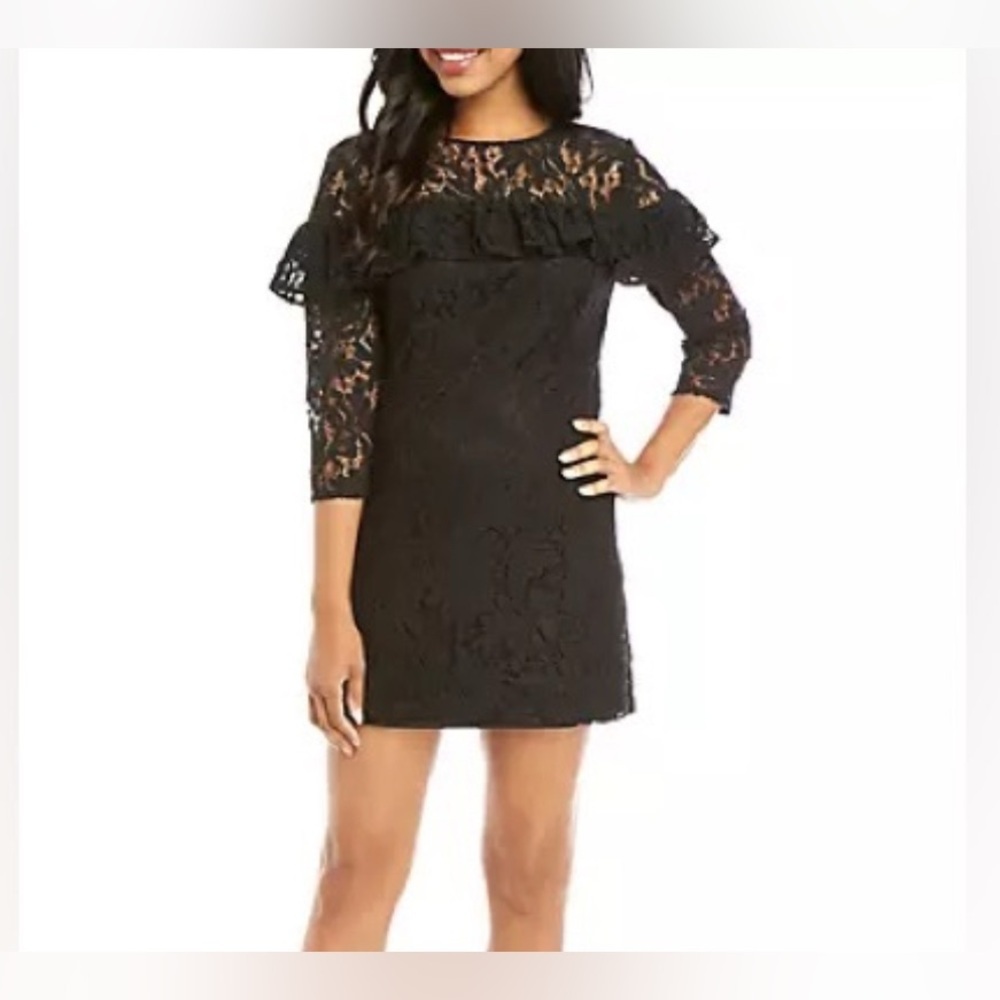 Crown & Ivy Black Lace Dress Size 16